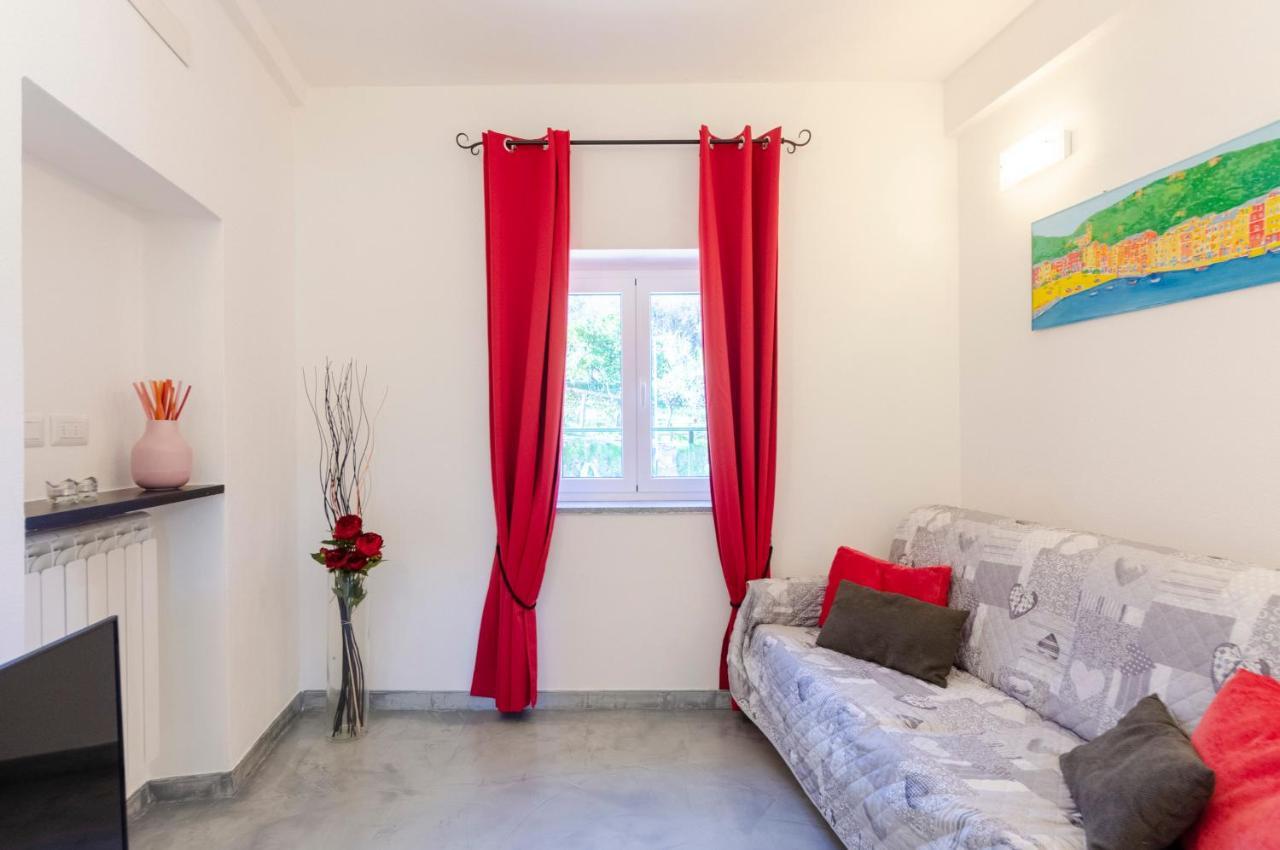 Alla Casa Rosa, Peaceful Apartment Surrounded By Greenery With Free Parking, Wifi & Air Conditioning Rapallo Exterior foto