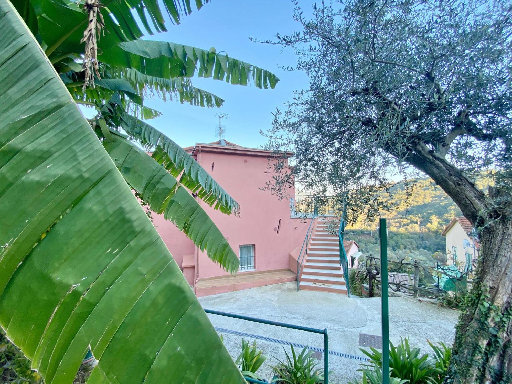 Alla Casa Rosa, Peaceful Apartment Surrounded By Greenery With Free Parking, Wifi & Air Conditioning Rapallo Exterior foto